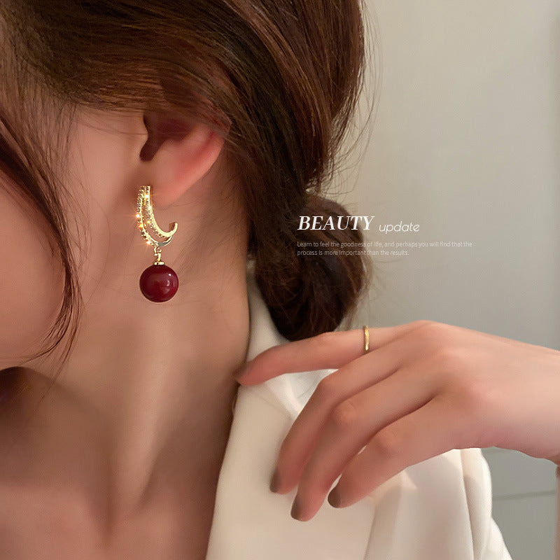 Earrings Temperament Light Luxury High-end Earrings Women