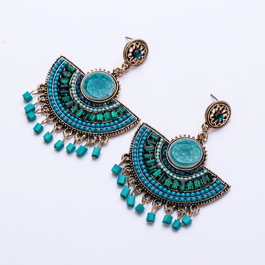 Elegant Bohemian Tassel Earrings For Women Beads dangle Earrings statement earing Vintage 2021 Trendy boho Jewelry Wholesale