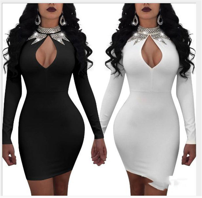 Women's Long Sleeve Dress Club Bar Sexy Dress Women