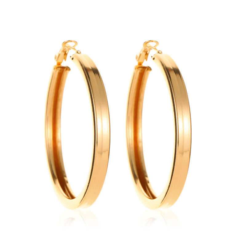 Ashion Big Hoop Earrings For Women Gold Silver Colour