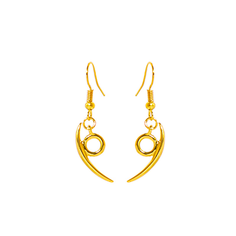 Anime Orochimaru Hook Pendant Earrings For Women Men