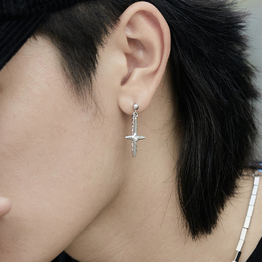 Cross Chain Earrings For Men And Women