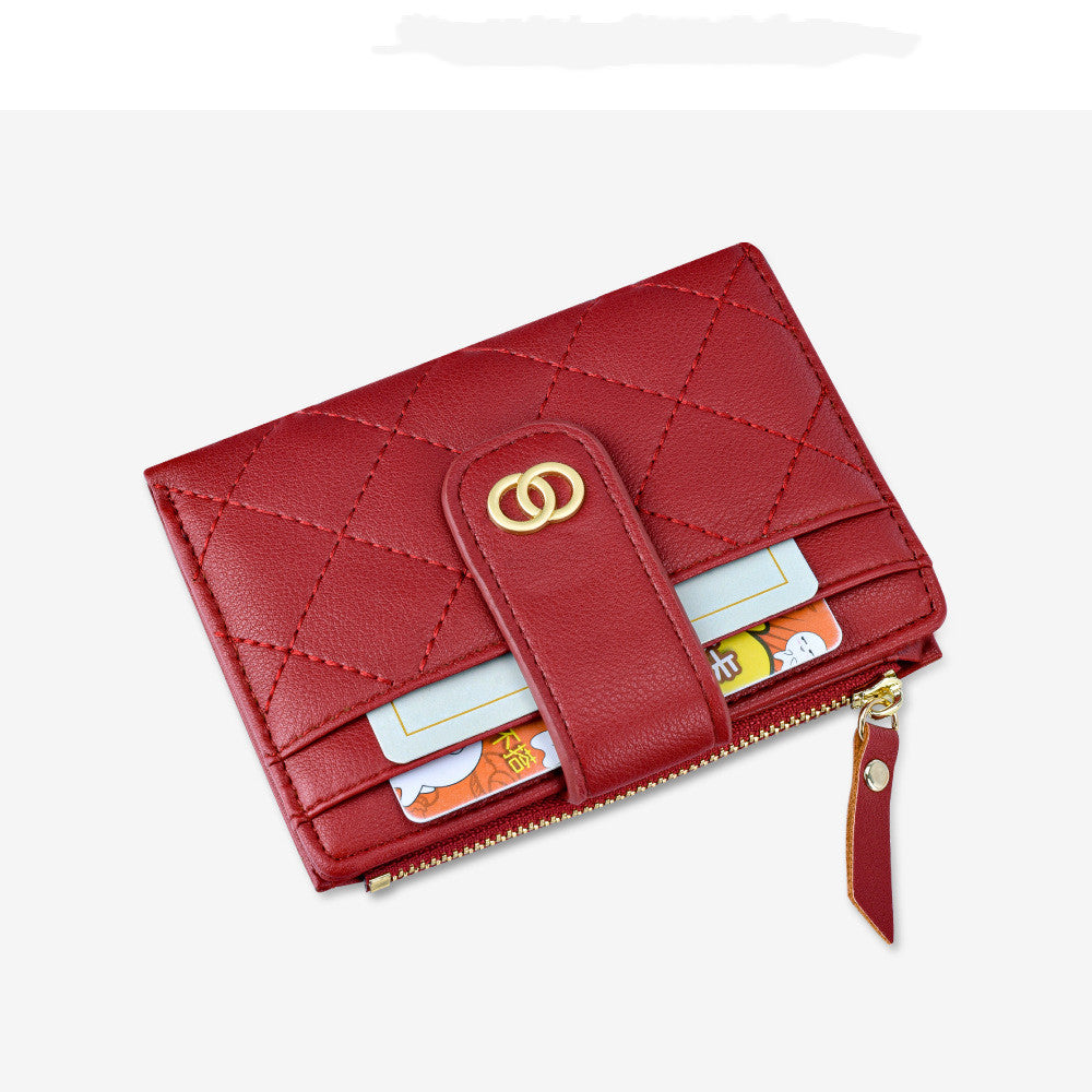 Women's Small Fragrant Embroidery Thread Multi-card Coin Purse Women Cross-border Wallet