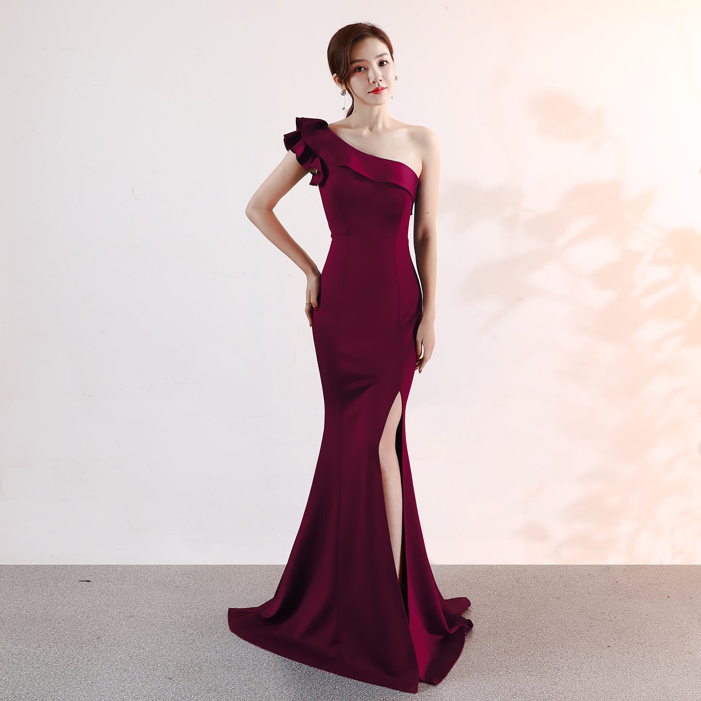 Evening dress elegant long sexy slim fishtail dress