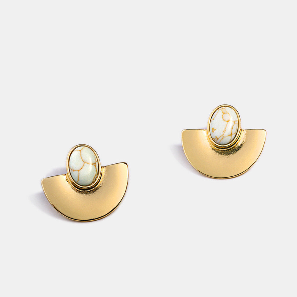 Earrings Retro Geometric Disc Creative Earrings Women