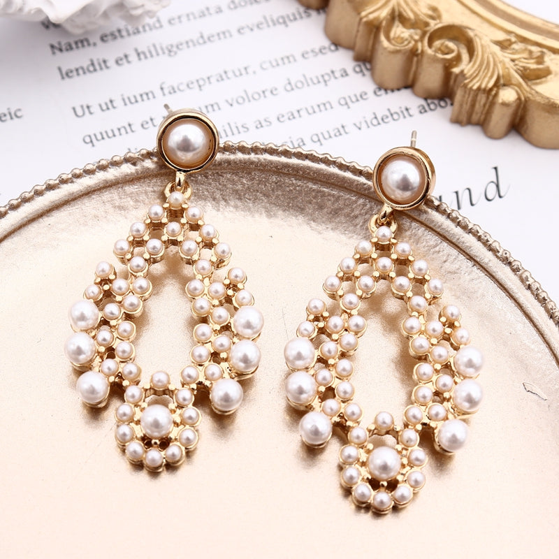 Beaded Temperament Love All-match Earrings Women