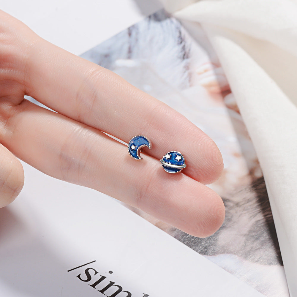 Blue Planet Stud Earrings For Women