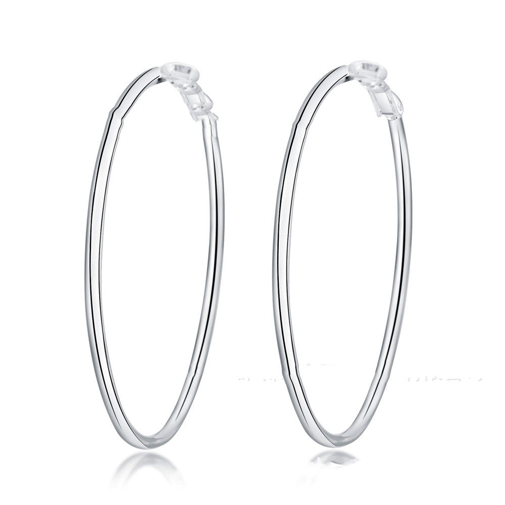 Aravant 925 Silver Creole Circle Hoop Earrings For Women