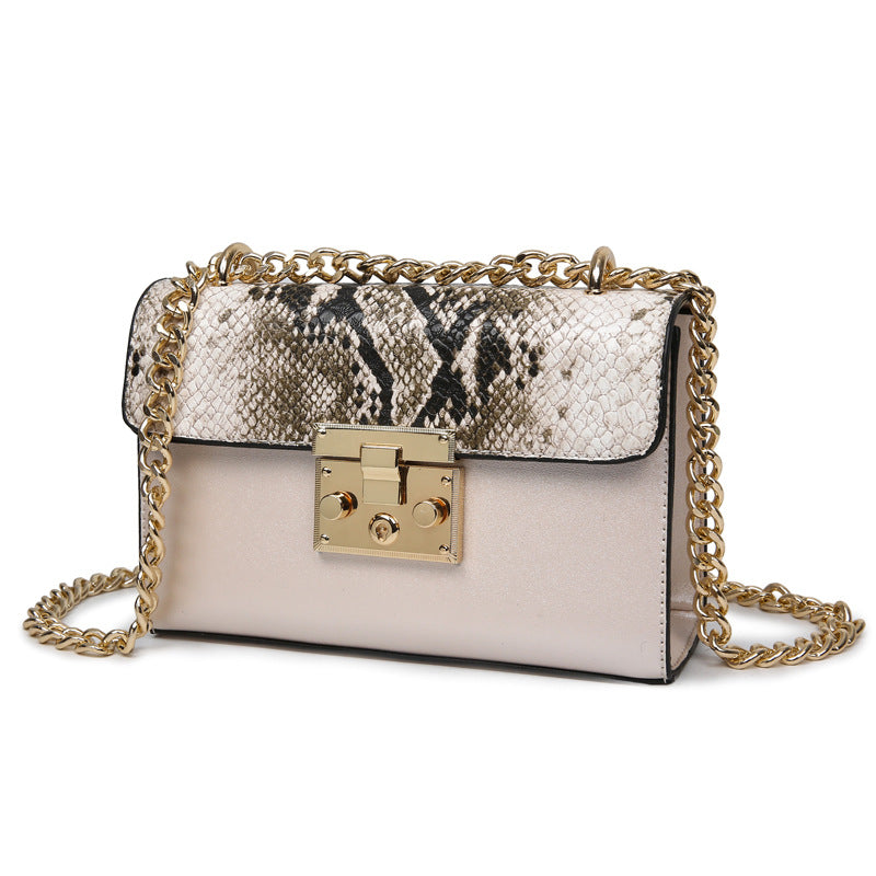 Fashion Leopard Bag Contrast Color Phone Bag