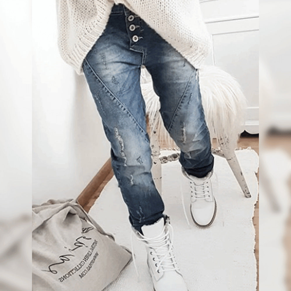 European And American Fashion Women's Jeans