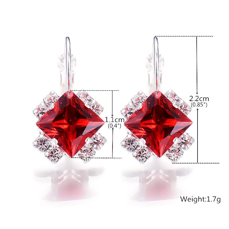 Women rhombus earrings