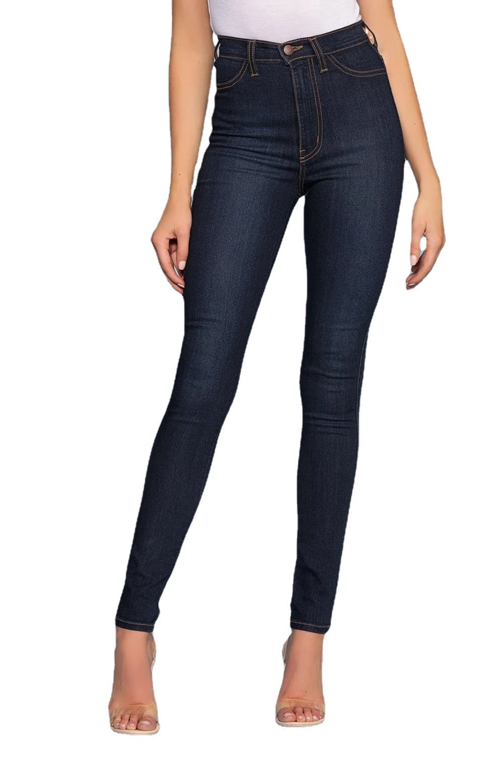 Women's High Stretch Slim Fashion Solid Color Jeans