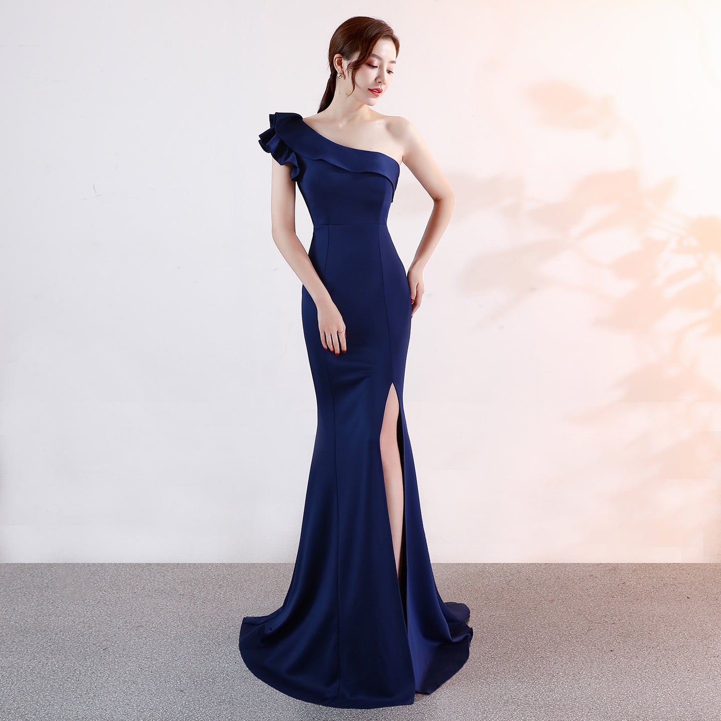 Evening dress elegant long sexy slim fishtail dress