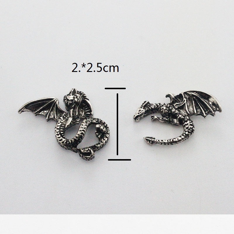 Asymmetric Feilongtian Retro Earrings For Men And Women