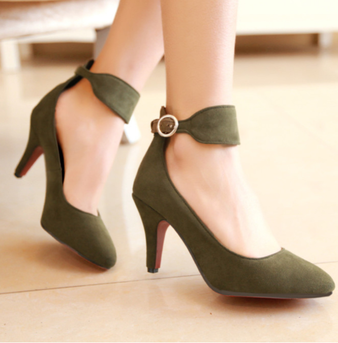 Women's shoes pointed high heels