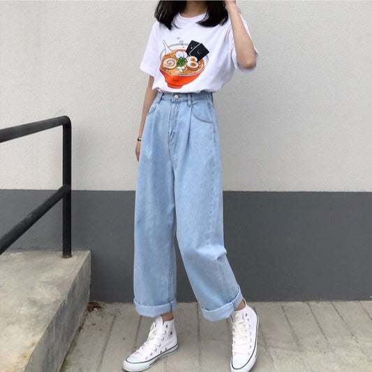 Autumn And Winter New Style Jeans Women Loose Korean Students