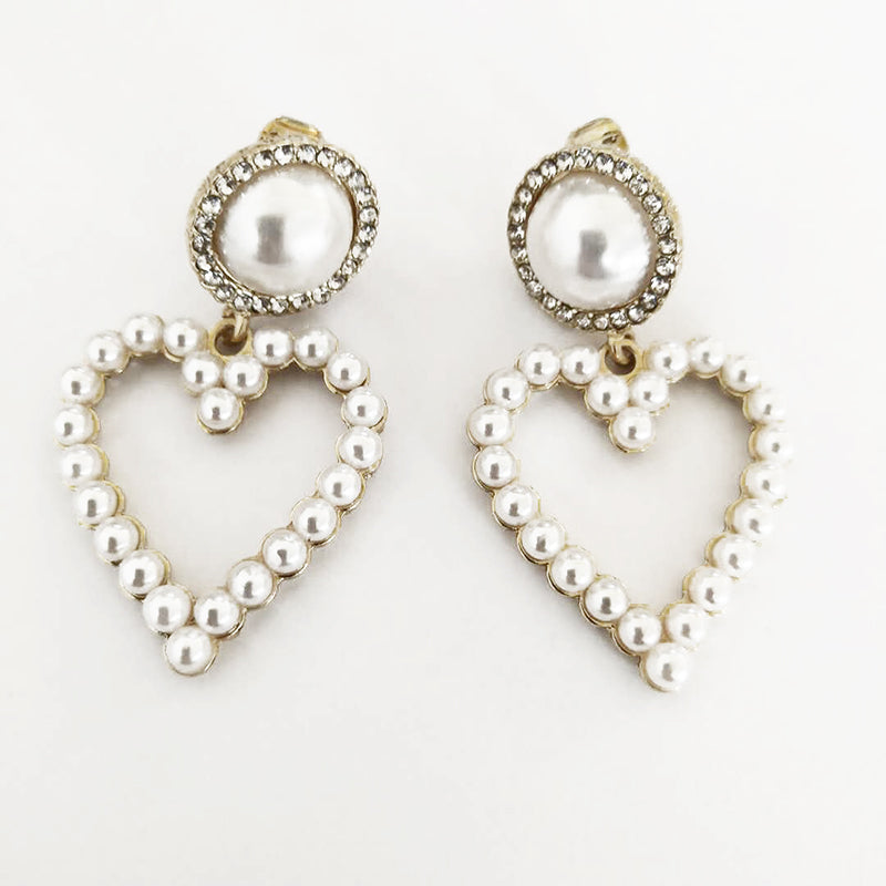 Beaded Temperament Love All-match Earrings Women