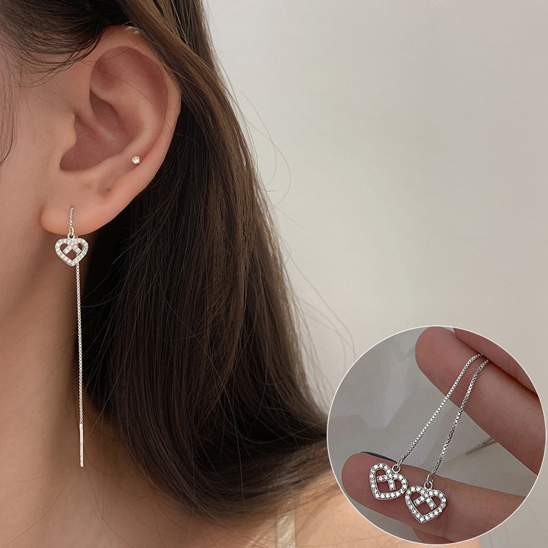 925 Silver Personality Lava Stud Earrings For Women