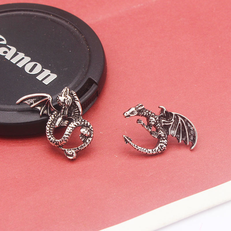 Asymmetric Feilongtian Retro Earrings For Men And Women