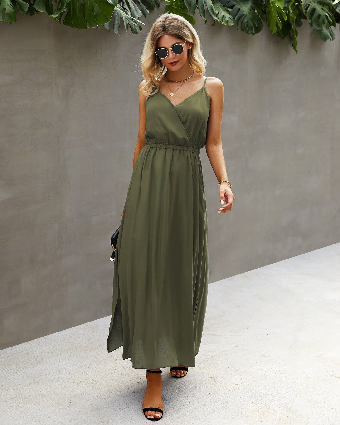 Fashion Sexy Halter Strap Long Dress