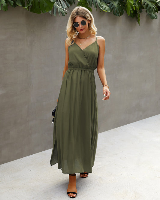 Fashion Sexy Halter Strap Long Dress