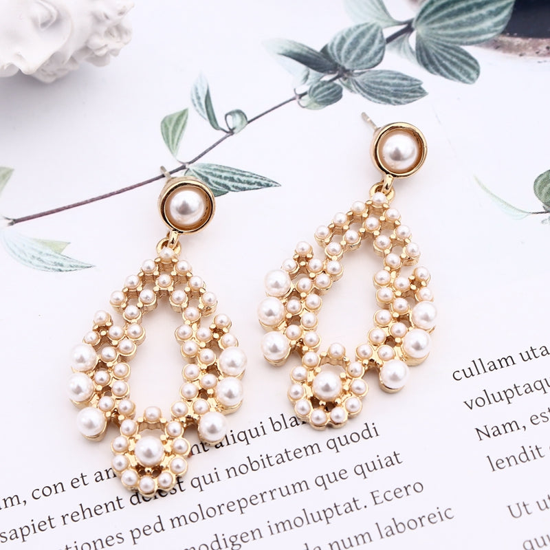 Beaded Temperament Love All-match Earrings Women