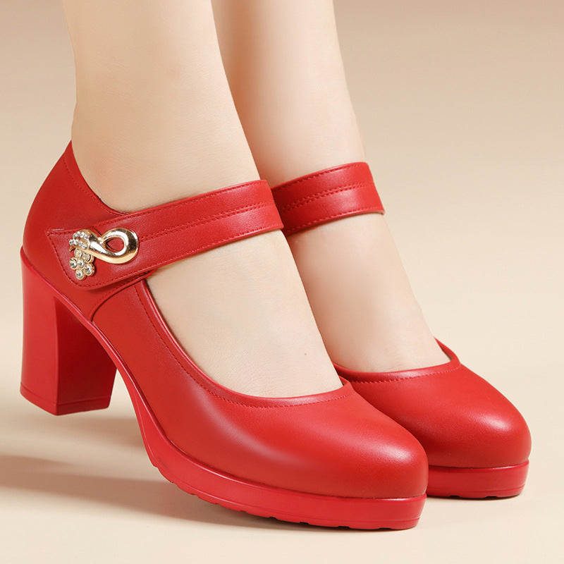 Women's High Heels Platform Thick Heel Shoes