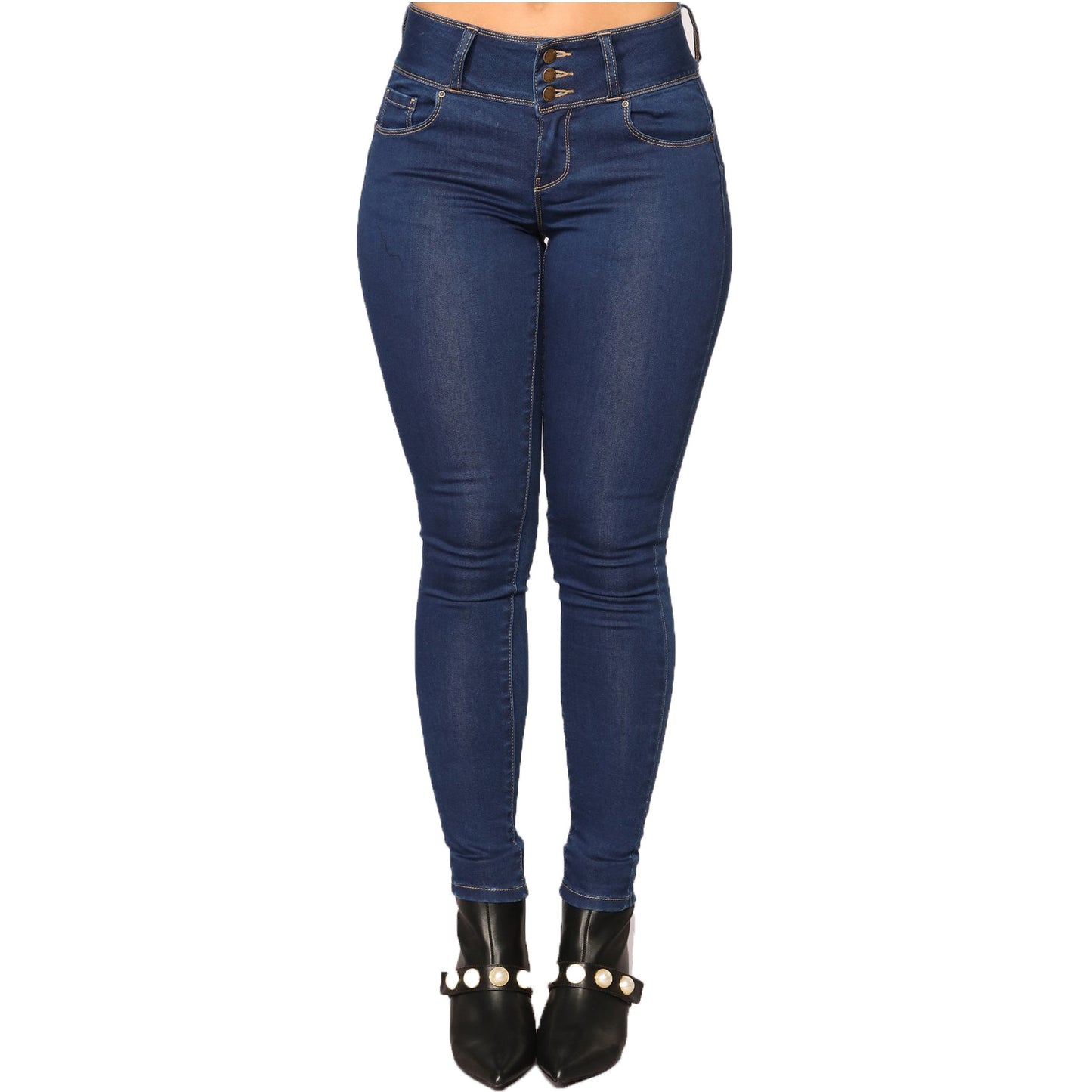 Women's Hip-lifting Slim-fit Wide-waisted Denim Trousers