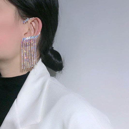 Earrings Long Earrings Rhinestone Tassel Earrings Women