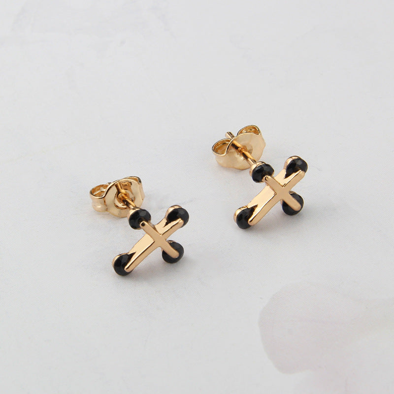 925 Silver Nails New Simple Inlaid Zirconium Earrings For Women