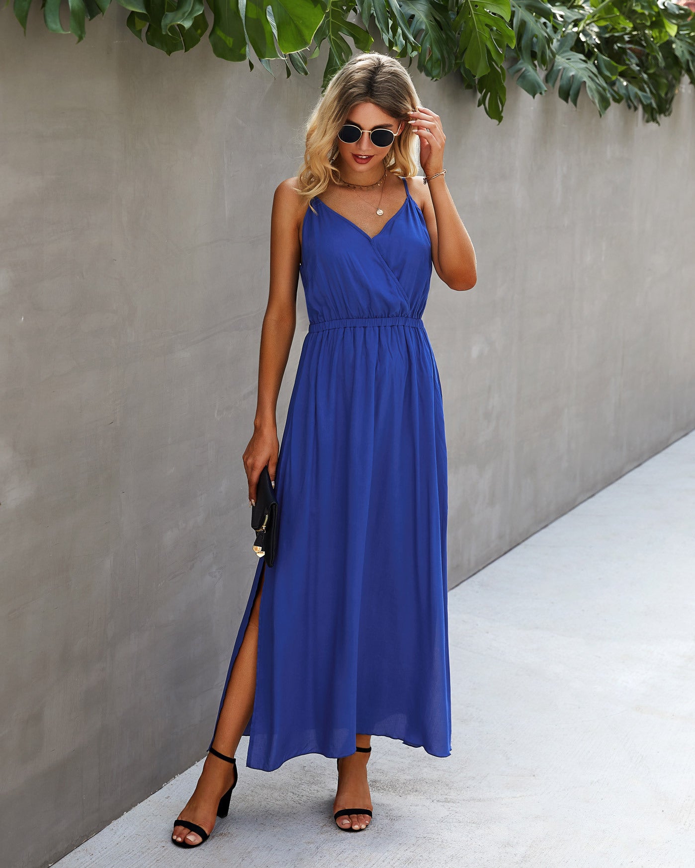 Fashion Sexy Halter Strap Long Dress