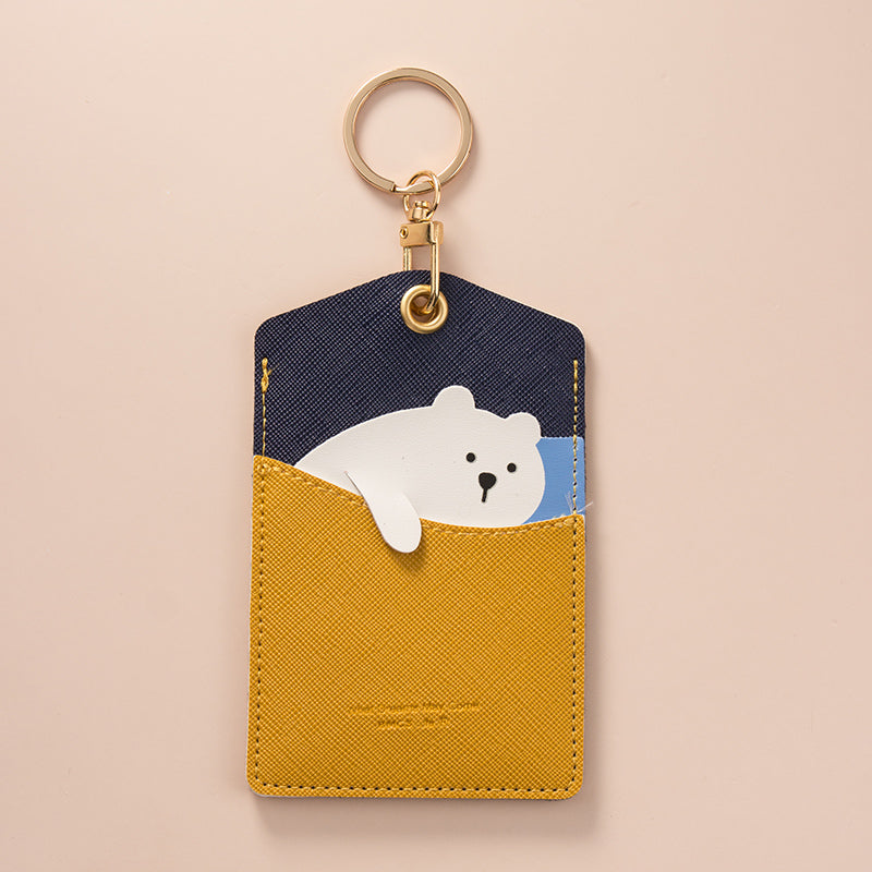 Cartoon Keychain PU Creative Card Driver's License Cover