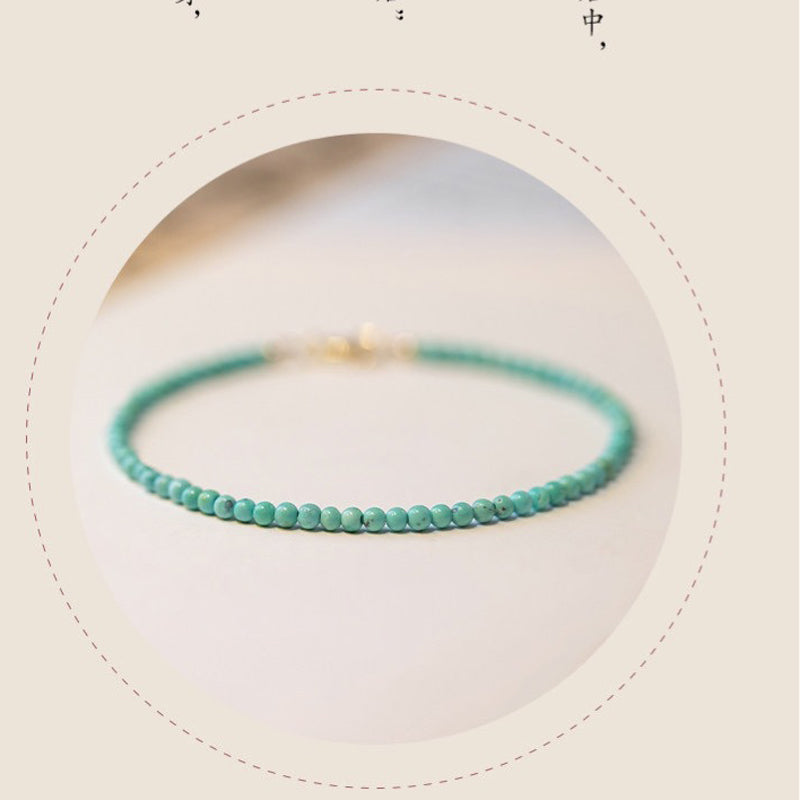 Natural Small Turquoise Bracelet For Women