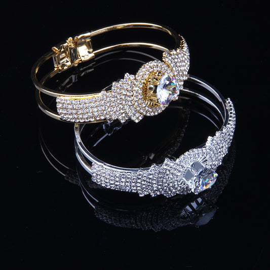 Zircon Full Diamond Stainless Steel Bracelet Women