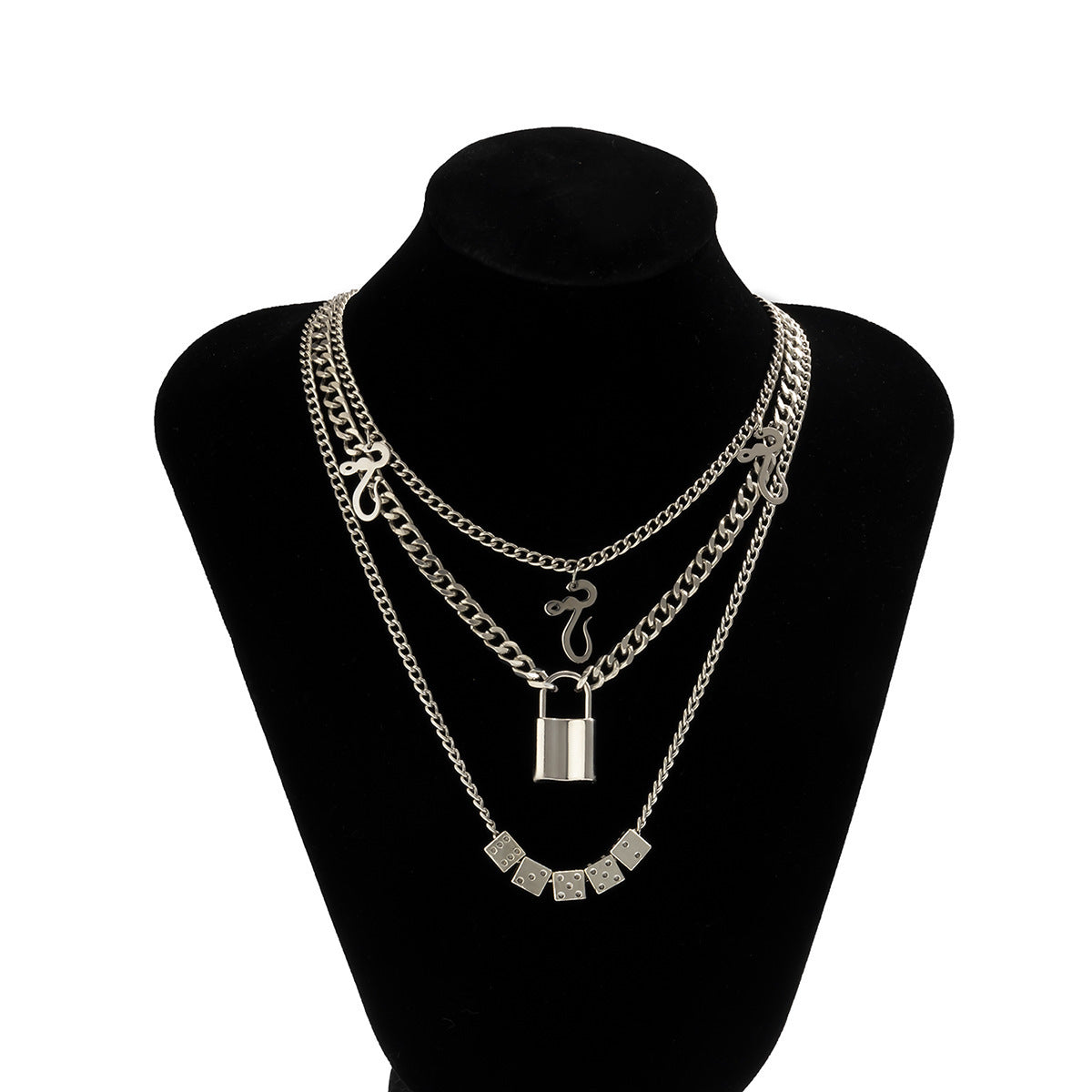 Trendy Snake Necklace Suit Women