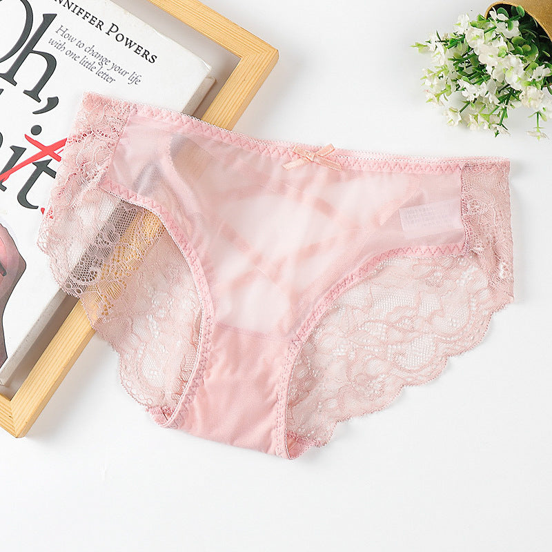 Women's lace cotton panties