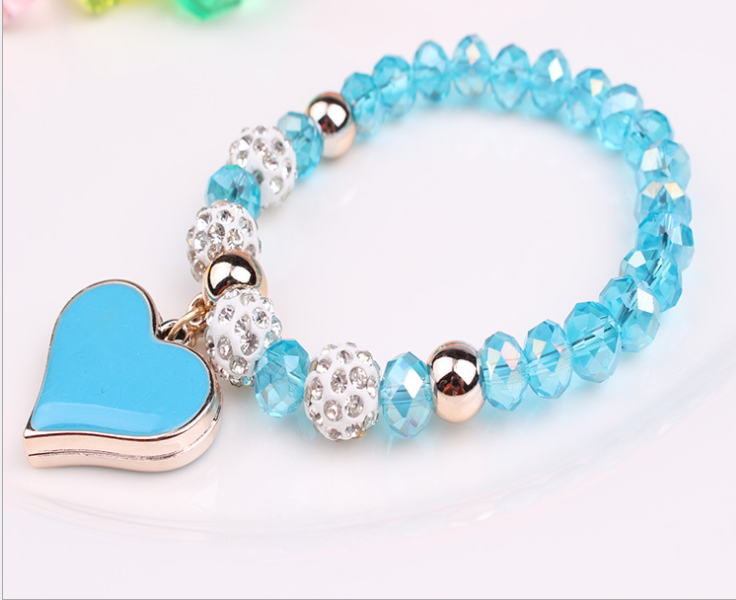 Elastic Crystal  Bracelet & Bangle Heart Bracelets