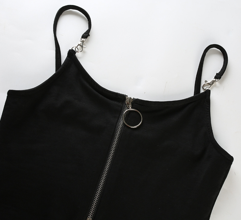 ZIPPER HOOKS BODYSUIT