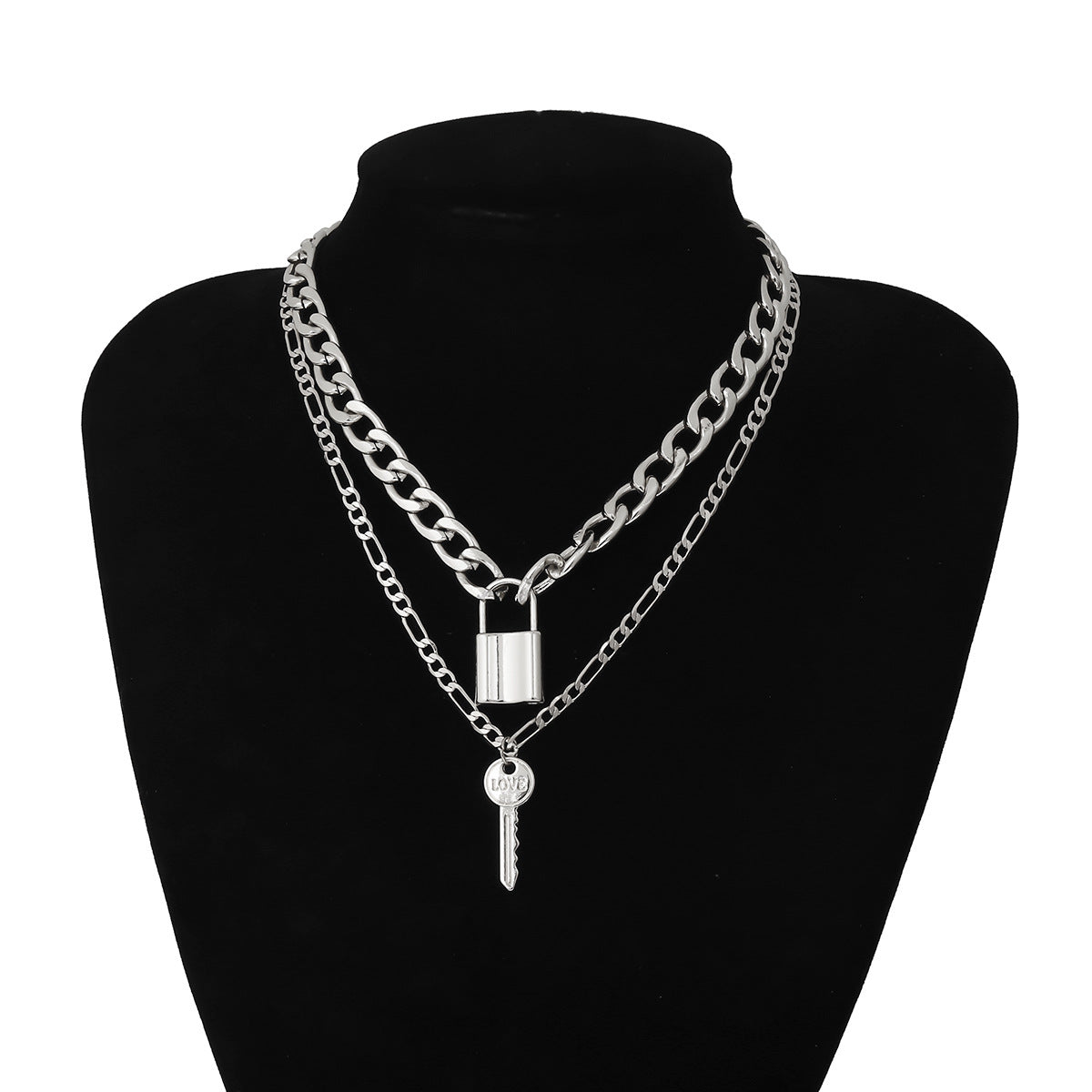 Retro Niche Double-Layer Chain Necklace Women