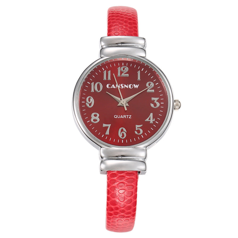 Fashion Simple Small Dial Belt Ladies Quartz Watch