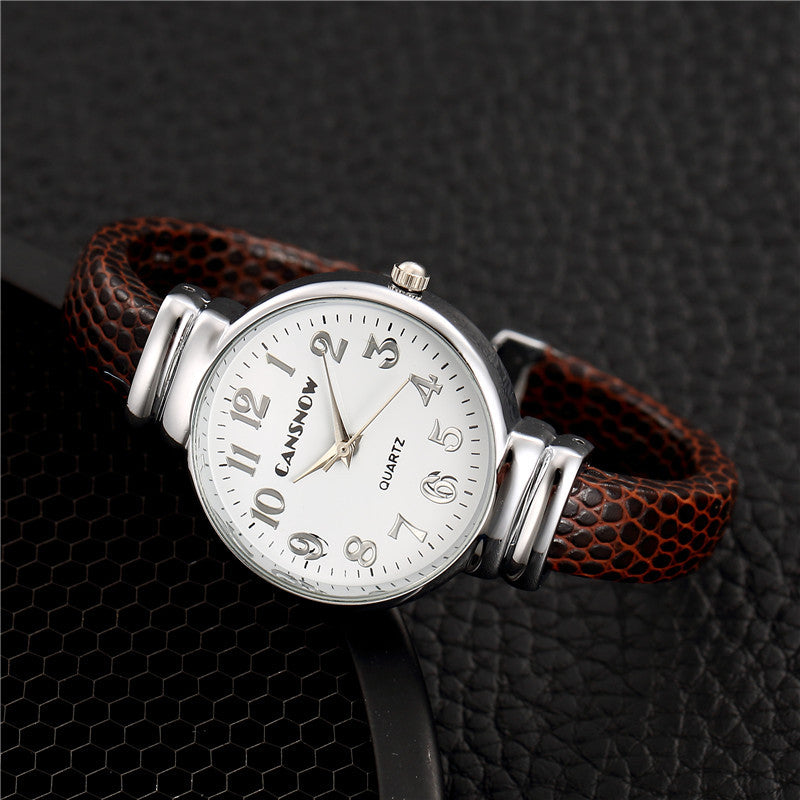 Fashion Simple Small Dial Belt Ladies Quartz Watch