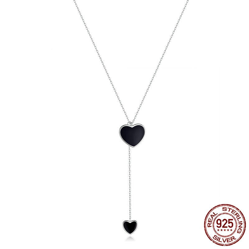 Fashion Size Black Love Necklace Women