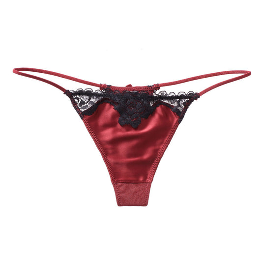 T-shaped Female Sense Ice Silk Seamless Panties