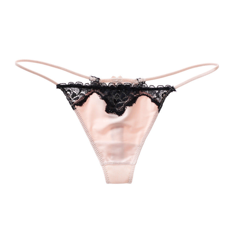 T-shaped Female Sense Ice Silk Seamless Panties