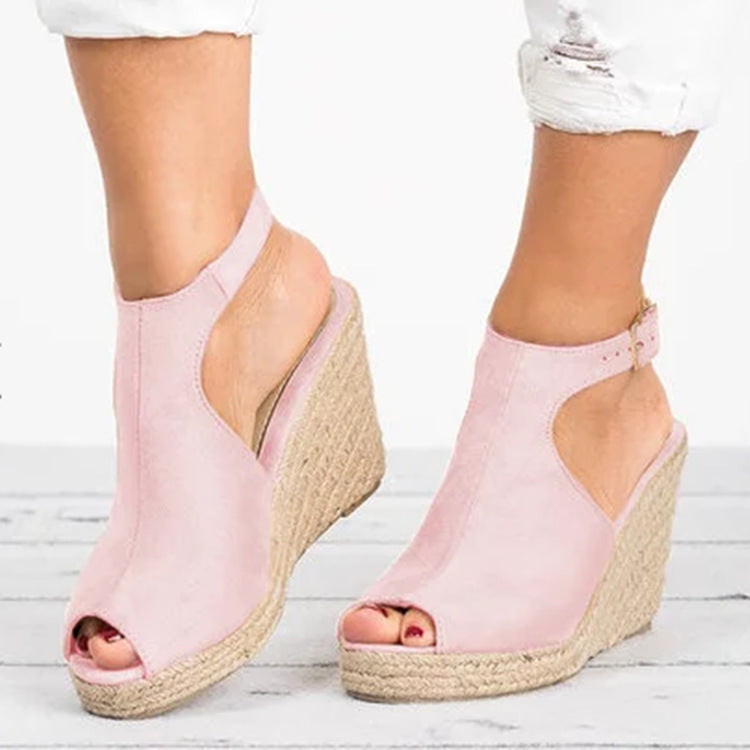 Women's Sandals Platform Wedge Heel Fish Mouth Sandals