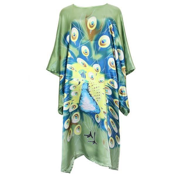 Sexy Female Silk Rayon Robe Bath Gown Nightgown Summer women