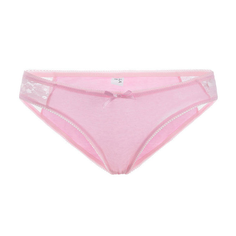 Side Lace Thong Women's Sexy Cotton Comfortable And Breathable Panties