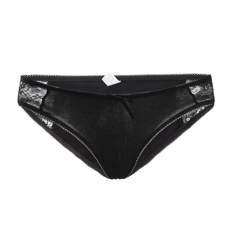 Side Lace Thong Women's Sexy Cotton Comfortable And Breathable Panties