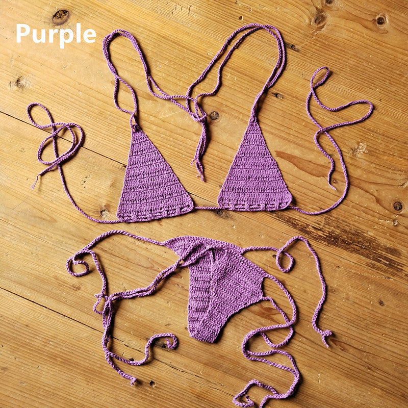 Handmade Crochet Swimsuit   Bikini Suit Sunbathing Bikini