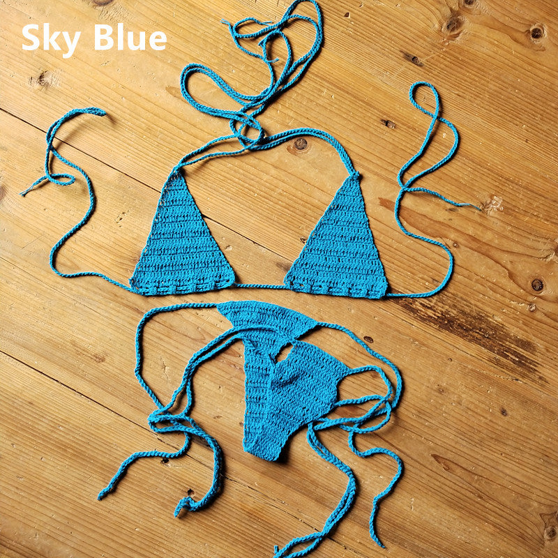 Handmade Crochet Swimsuit   Bikini Suit Sunbathing Bikini